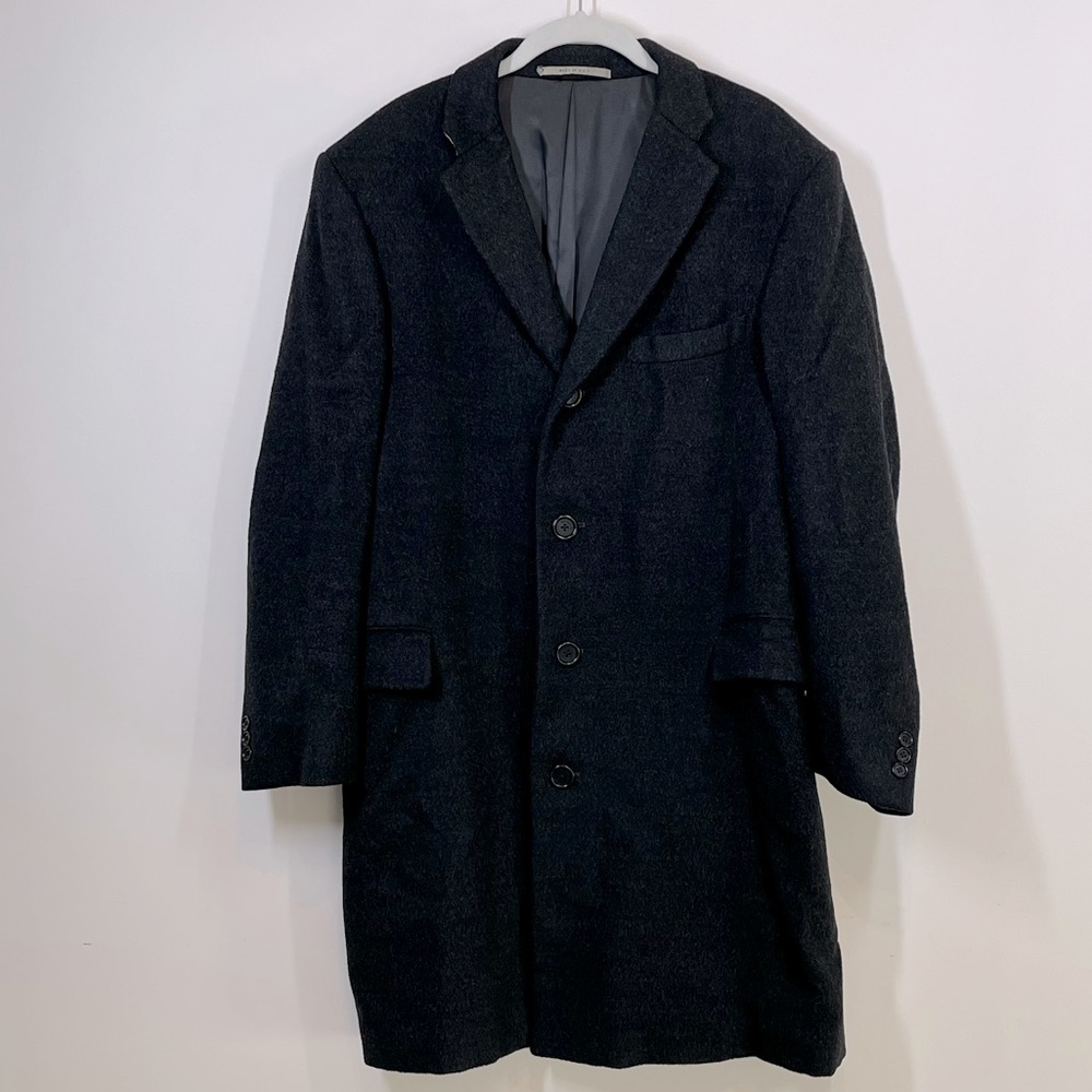 Men’s Charcoal Grey Burberry Overcoat- Sz 42